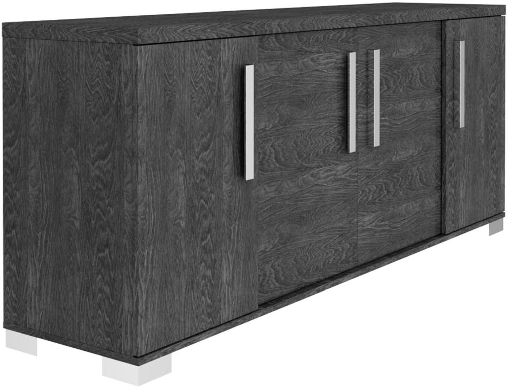 Product photograph of Status Sarah Day Grey Birch Italian Buffet Sideboard 202cm With 4 Doors from Choice Furniture Superstore.